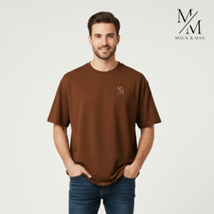 mack and max™ oversized cotton french terry t shirt